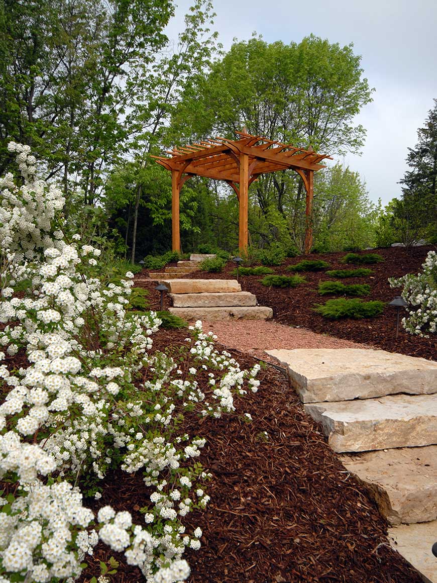 Stone Pathway With Landscaping Stone Pathway With Landscaping